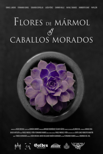 Flores de mármol y caballos morados